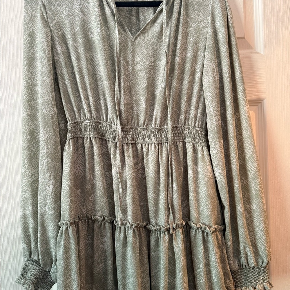 Elegant Snake Print Dress